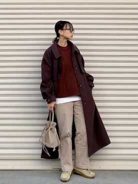 「アイテム（その他シューズ）」を使った、SIZUさん（レディース・156cm）の秋コーディネート