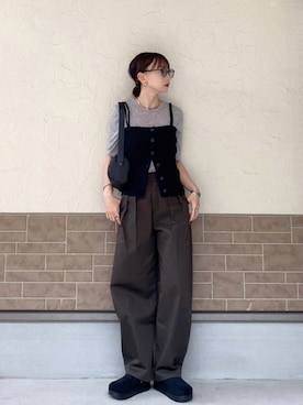 「アイテム（スキンケア）」を使った、SIZUさん（レディース・156cm）の春コーディネート