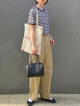 「ボストンバッグ」｜SIZUさん（レディース・156cm）の春コーディネート