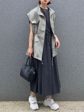 「ボストンバッグ」｜SIZUさん（レディース・156cm）の夏コーディネート