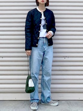 「MACKINTOSH PHILOSOPHY（ﾏｯｷﾝﾄｯｼｭ ﾌｨﾛｿﾌｨｰ）のアイテム」を使った、SIZUさん（レディース・156cm）の秋コーディネート