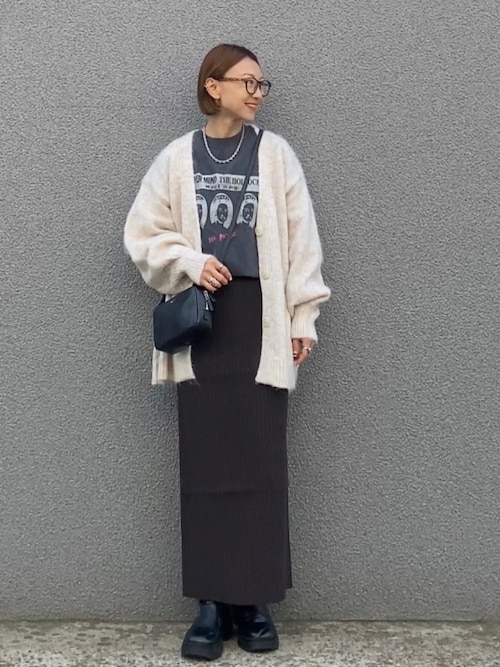 セール】コード紐付きニットカーディガン（カーディガン/ボレロ