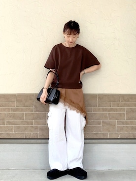 「Emma Taylor（エマテイラー）のアイテム」を使った、SIZUさん（レディース・156cm）の春コーディネート