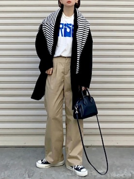 「GRL（グレイル）のアイテム（テーラードジャケット）」を使った、SIZUさん（レディース・156cm）の冬コーディネート