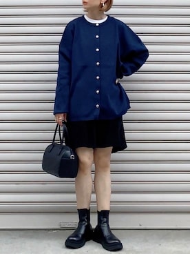 「Anss.me（アンスミー）のアイテム」を使った、SIZUさん（レディース・156cm）の秋コーディネート