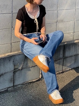 「Ada.（エイダ）のアイテム（トップス）」を使った、SIZUさん（レディース・156cm）の夏コーディネート