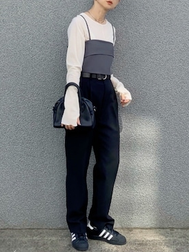 「apres jour mignon（アプレジュールミニョン）のアイテム」を使った、SIZUさん（レディース・156cm）の秋コーディネート