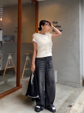 「UGG（アグ）のアイテム」を使った、SIZUさん（レディース・156cm）の夏コーディネート