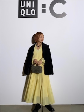 「UNIQLO（ユニクロ）のアイテム（ワンピース/ドレス）」を使った、SIZUさん（レディース・156cm）の秋コーディネート