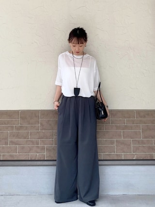 「ORiental TRaffic（オリエンタルトラフィック）の＼ 跳べるパンプス ／ ふかふか ビット ヒール ローファー /R-3214（パンプス）」を使った、SIZUさん（レディース・156cm）の春コーディネート