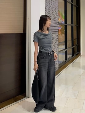 「MM6 Maison Margiela（ｴﾑｴﾑｼｯｸｽ ﾒｿﾞﾝ ﾏﾙｼﾞｪﾗ）のアイテム」を使った、SIZUさん（レディース・156cm）の夏コーディネート