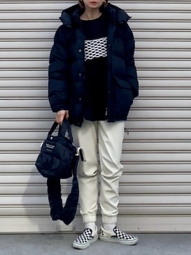 「reca（レカ）のアイテム」を使った、SIZUさん（レディース・156cm）の冬コーディネート