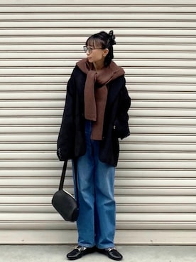 「アイテム（ベースメイク）」を使った、SIZUさん（レディース・156cm）の冬コーディネート