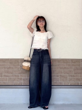 「feepur（フェピュール）のアイテム」を使った、SIZUさん（レディース・156cm）の夏コーディネート