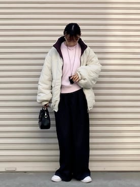 「Port（ポート）のアイテム」を使った、SIZUさん（レディース・156cm）の冬コーディネート