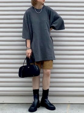 「PHILLY（フィリー）のアイテム（パンツ）」を使った、SIZUさん（レディース・156cm）の夏コーディネート