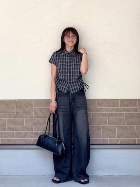 「PAES（ペイズ）のアイテム」を使った、SIZUさん（レディース・156cm）の夏コーディネート