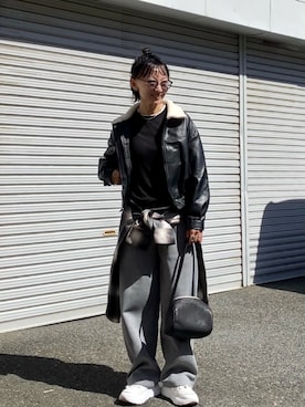 「アイテム（ピアス（両耳用））」を使った、SIZUさん（レディース・156cm）の秋コーディネート