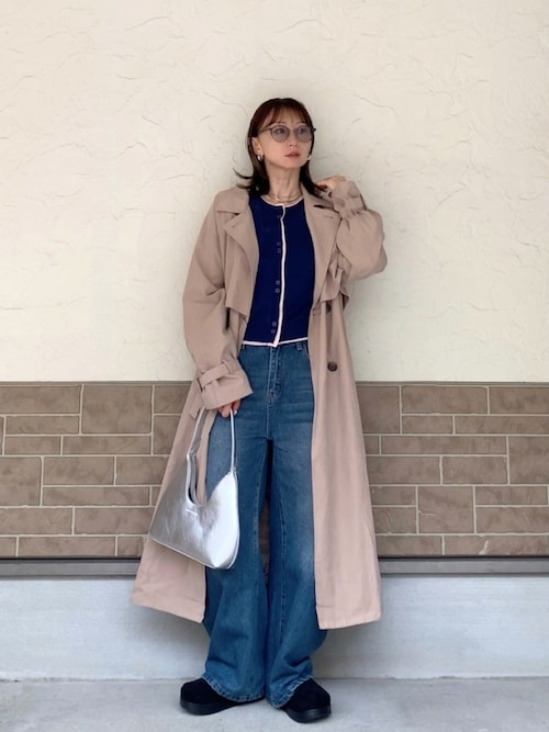 【ラシット】ボリューム袖　トレンチコート 発売のたびに即完売する大人気アイテム】袖ボリュームトレンチコート