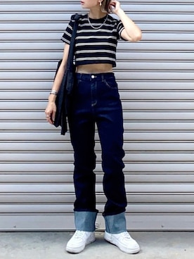 「apres jour（アプレジュール）のアイテム」を使った、SIZUさん（レディース・156cm）の夏コーディネート