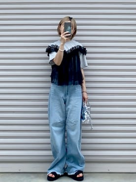 「SHAKA（シャカ）のアイテム」を使った、SIZUさん（レディース・156cm）の夏コーディネート
