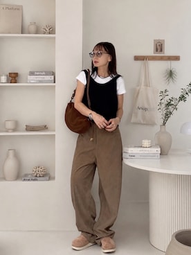 「Re:EDIT（リエディ）のアイテム」を使った、SIZUさん（レディース・156cm）の夏コーディネート