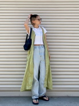 「大人カジュアルコーデ」｜SIZUさん（レディース・156cm）の夏コーディネート