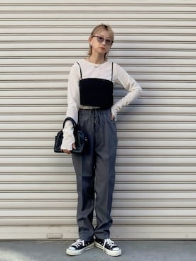 「apres jour mignon（アプレジュールミニョン）のアイテム」を使った、SIZUさん（レディース・156cm）の秋コーディネート