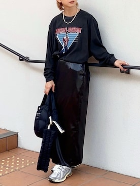 「beautiful people（ビューティフルピープル）の《残りわずか》【beautiful people×THE TOKYO/ビューティフルピープル×ザトウキョウ】mini tote shoulder bag/パデッドミニトートショルダーバッグ（ショルダーバッグ）」を使った、SIZUさん（レディース・156cm）の秋コーディネート
