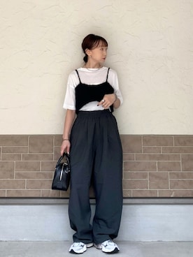 「MONO-MART（モノマート）のアイテム」を使った、SIZUさん（レディース・156cm）の春コーディネート