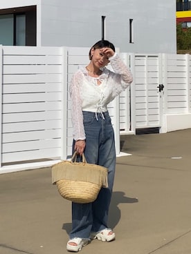 SIZUさん（レディース・156cm）の夏コーディネート