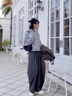 「ショルダーバッグ」｜SIZUさん（レディース・156cm）の冬コーディネート