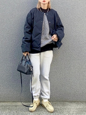 「libelle more（リベル モア）のアイテム（ジャケット/アウター）」を使った、SIZUさん（レディース・156cm）の秋コーディネート
