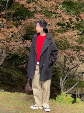 「CONVERSE（コンバース）のアイテム」を使った、SIZUさん（レディース・156cm）の秋コーディネート