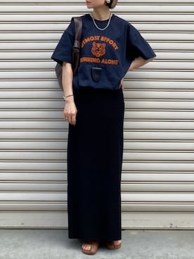 「アイテム（スカート）」を使った、SIZUさん（レディース・156cm）の夏コーディネート