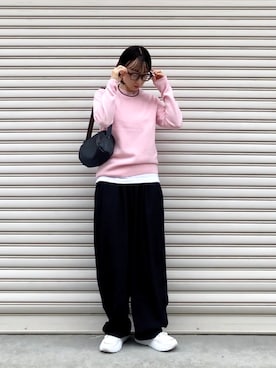 「GU（ジーユー）のアイテム（スニーカー）」を使った、SIZUさん（レディース・156cm）の秋コーディネート