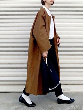 「Ritzy（リッツィー）のアイテム（その他アウター）」を使った、SIZUさん（レディース・156cm）の冬コーディネート