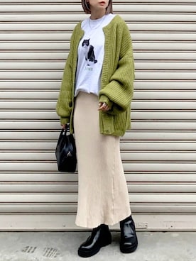 「GLOSTER（グロスター）のアイテム」を使った、SIZUさん（レディース・156cm）の夏コーディネート