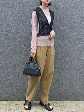 「ボストンバッグ」｜SIZUさん（レディース・156cm）の夏コーディネート