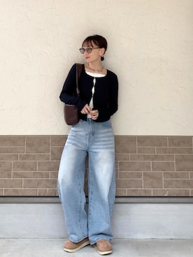 「feepur（フェピュール）のアイテム」を使った、SIZUさん（レディース・156cm）の春コーディネート