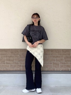 「forksy.（フォルクシー）のアイテム」を使った、SIZUさん（レディース・156cm）の春コーディネート