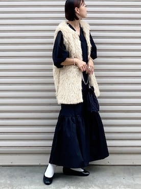 「秋先取りコーデ」｜「アイテム（フレグランス）」を使った、SIZUさん（レディース・156cm）の夏コーディネート