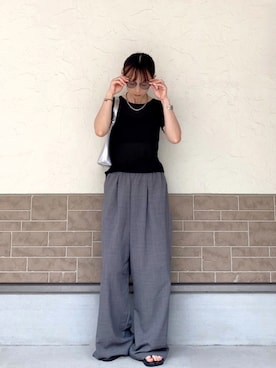 「PAES（ペイズ）のアイテム」を使った、SIZUさん（レディース・156cm）の夏コーディネート