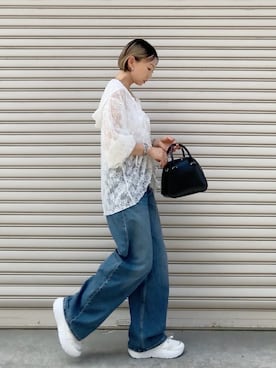 「アイテム（キャミソール）」を使った、SIZUさん（レディース・156cm）の夏コーディネート
