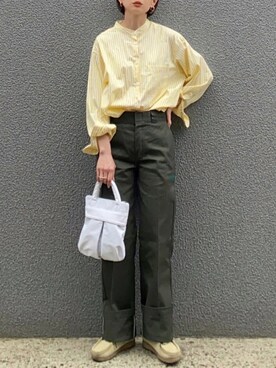 「GRL」｜「アイテム（その他シューズ）」を使った、SIZUさん（レディース・156cm）の春コーディネート