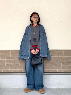 「feepur（フェピュール）のアイテム」を使った、SIZUさん（レディース・156cm）の冬コーディネート