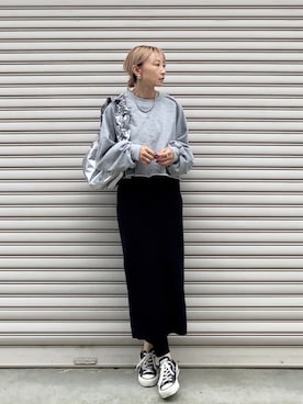 「feepur（フェピュール）のアイテム（スウェット）」を使った、SIZUさん（レディース・156cm）の秋コーディネート