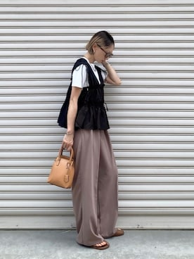 「GeeRA（ジーラ）のアイテム」を使った、SIZUさん（レディース・156cm）の夏コーディネート