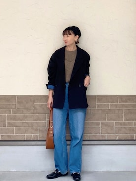 「bohmal（ボマール）のアイテム」を使った、SIZUさん（レディース・156cm）の冬コーディネート