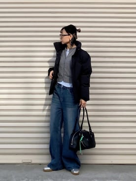 「ELLEgirl（エルガール）のアイテム」を使った、SIZUさん（レディース・156cm）の冬コーディネート